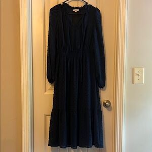 Elegant Navy Blue Dress